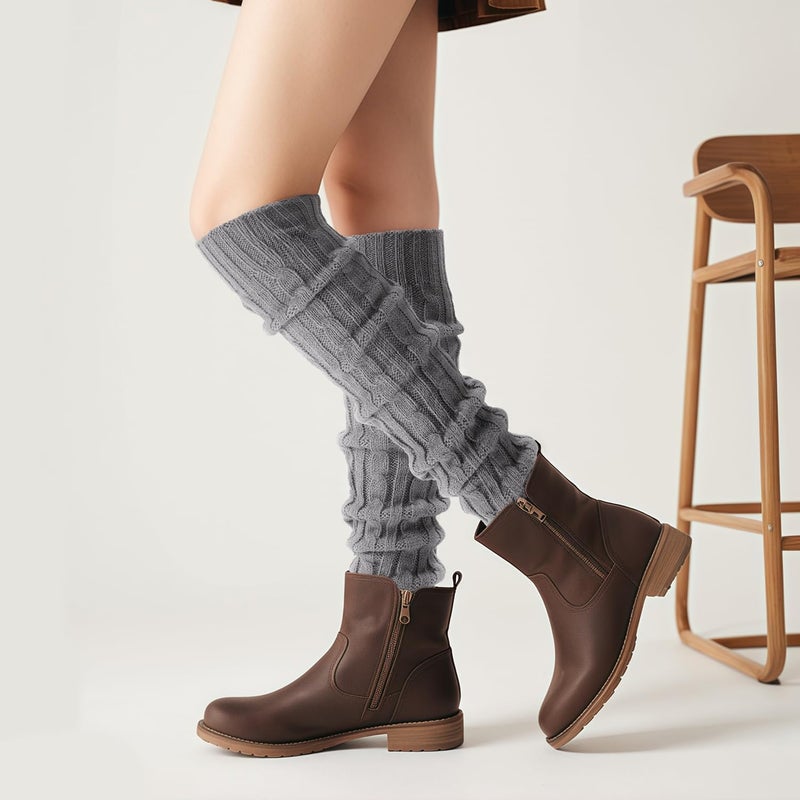 Pleneal Leg Warmers for Women - 1/2/3 Pairs Fashion Cable Knit Warm Leg Warmers 80s Accessories for Party Sports Yoga - Image 5